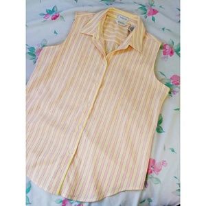 Austin | Sleeveless Button Down Blouse